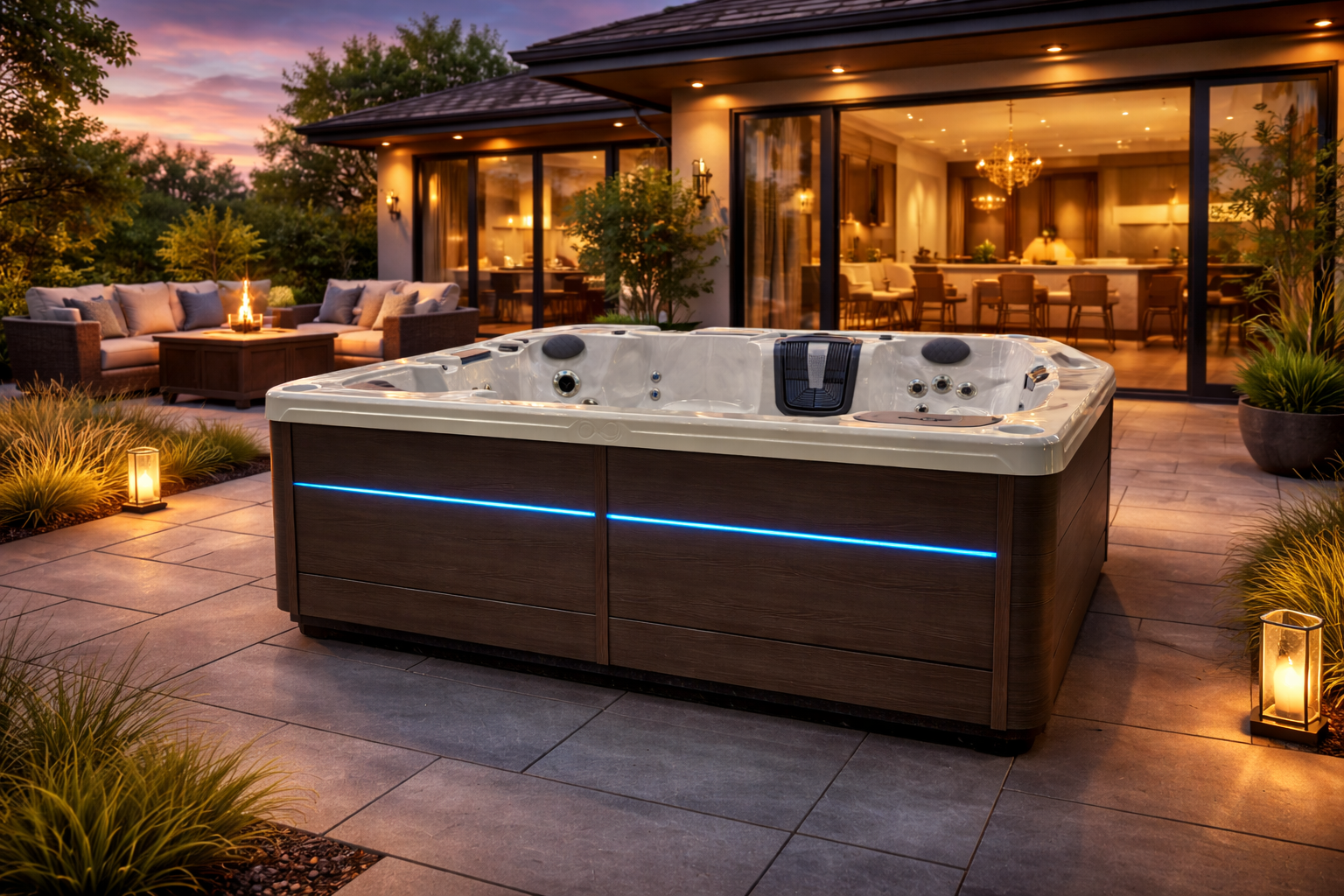 水素spa oval Harmonic H2810L Hot Tub